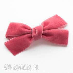 ręczne wykonanie ozdoby do włosów spinka do włosów kokarda velvet bow victorian