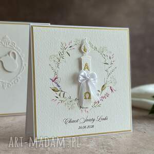 scrapbooking kartki pamiątka chrztu z pudełkiem i kopertą, 49e, prezent