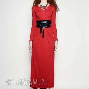 sukienki suknia rocksana maxi - red