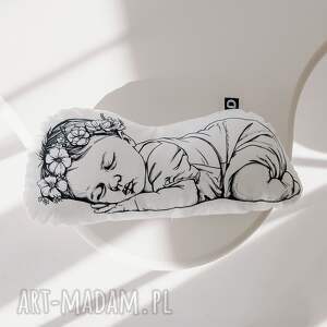 handmade poduszki poduszka newborn wzór nb35 | malutka dziewczynka bez wagi