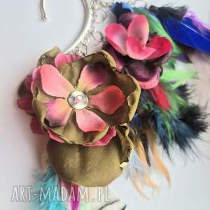 nausznica piora kwiaty szaleństwo folk - box x1 w stylu boho na jedno