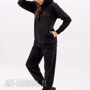 KOMPLET DRESOWY DAMSKI SEHER czarny, dres bawełniany