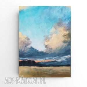 pejzaż - praca formatu 24/18 cm pastele suche