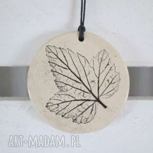 handmade wisiorki wisiorek listek