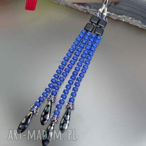 Prezent Kolczyki Szafirowe Koraliki Długie 25.51