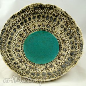 handmade ceramika patera santa lucia