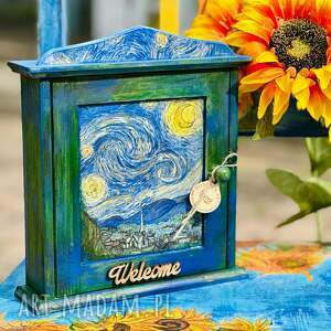 Szafka na klucze z motywem sztuki van Gogha, do przedpokoju, prezent