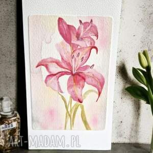 kartka okolicznościowa ręcznie malowana akwarelami na urodziny, imieniny, ślub