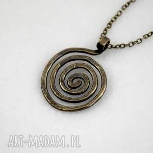 Wężowy (2510 08) ooak, mosiężny wisior