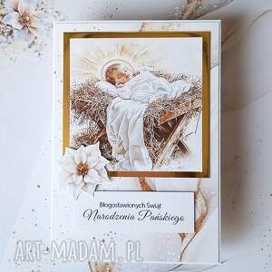 made by kate kartka świąteczna z dzieciątkiem jezus ii na święta