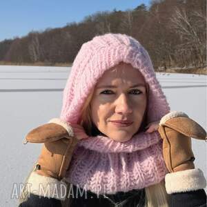 Kominiarka handmade, balaclava, kapturek, alpaka