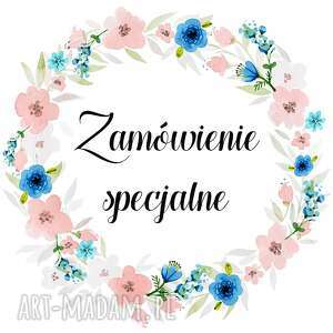 handmade zaproszenie topper na chrzest - zamówienie specjalne