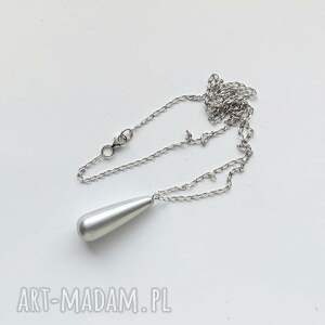 okrąg wisiorek, srebro, perła, oryginalny, prezent