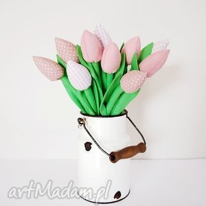 handmade dekoracje bukiet bawełnianych tulipanów