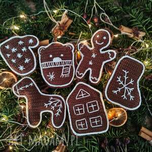 pomysł na prezent na święta Zestaw szydełkowych pierniczków