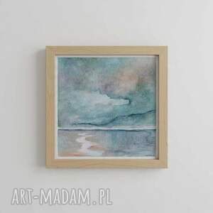 PEJZAŻ - akwarela formatu 20/20 cm