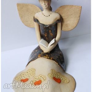 handmade dekoracje zaczytany anioł