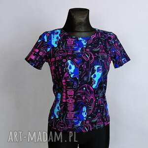 t-shirt damski klasyczny cyber, koszulka damska gracz bluzka dla gracza