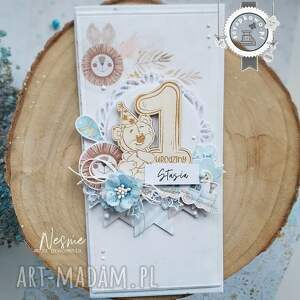 ręcznie wykonane scrapbooking kartki kartka na roczek