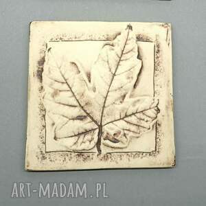 podkładka liść klonu, kubek, wnetrze, stół oryginalna, prezent