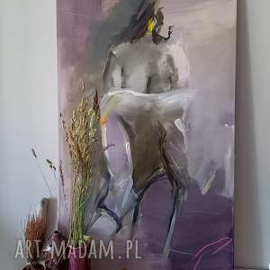 woman 120x60, obraz do salonu duże obrazy, kobieta obraz sztuce