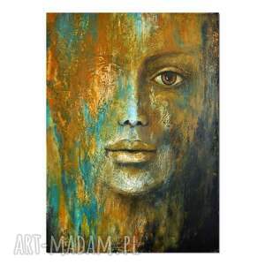 gaia, postać, kobieta, oryginalny obraz ręcznie malowany, malarstwo
