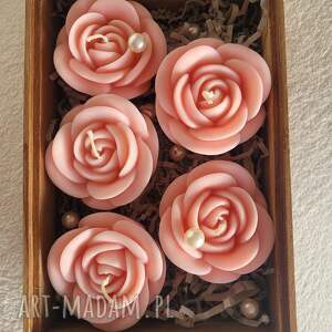 upominki świąteczne Piekny zestaw upominkowy świec sojowych, świece