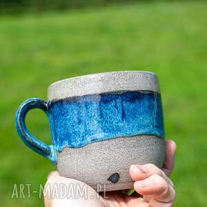 Prezent Handmade kubek ceramiczny Beton Blue| duży | | Męski | ok 540