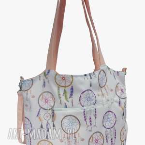 handmade na ramię torba shopper z mocowanim do wózka łapacze snów