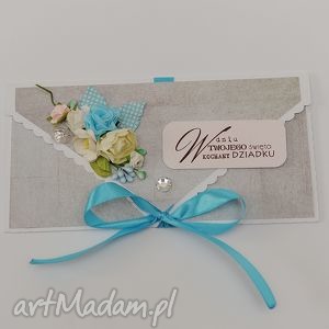 ręcznie zrobione scrapbooking kartki kartka kopertówka dzień dziadka