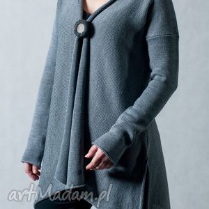 oryginalny sweter kardigan z wełny, wełniany