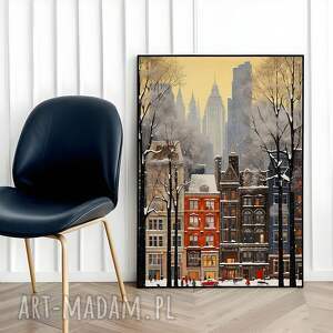 Prezent Plakat Nowy Jork zimą - format 61x91 cm, plakaty