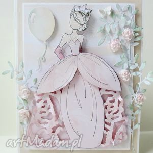 ręcznie zrobione scrapbooking kartki księżniczka