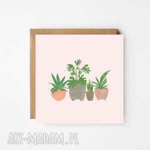 handmade kartki autorska kartka rośliny