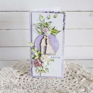 ręcznie wykonane scrapbooking kartki kartka ślubna w pudełku, 456