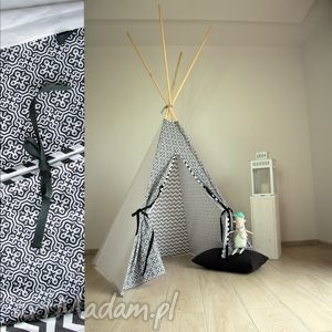 handmade pokoik dziecka teepee czarno-białe namiot do domu lub ogrodu