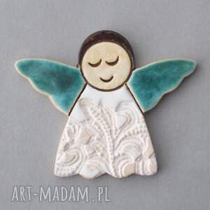dla dziecka aniołek - magnes ceramiczny, podziękowanie, chrzest, prezent, anioł