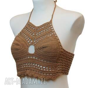 Top / bralet na szydełku na lato ze 100 procent bawelny rozmiar S