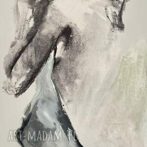 chusta, kobieta duży obraz obraz, obrazy do sypialni, kobiet