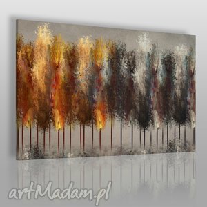 obraz na płótnie - las drzewa ogień - VAKU DSGN obrazy
