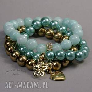 handmade mint&gold