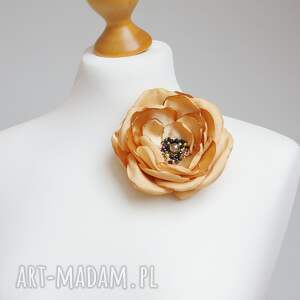 Duża elegancka broszka przypinka kwiatek do żakietu sukienki