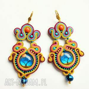 moonlight kolczyki sutaszowe