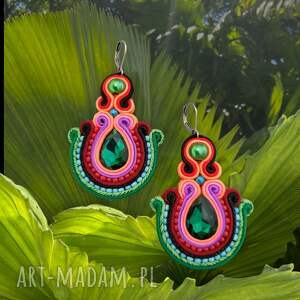 BOHEMIE, kolczyki wiszące, sutasz, boho
