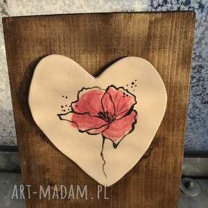 serce ceramiczne, dekoracja, miłość, dwoje