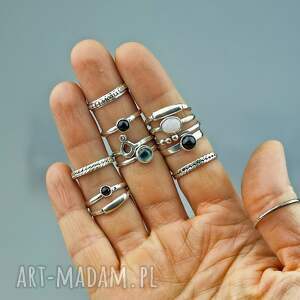 pleciona obrączka - obrączka srebrna, srebro 925, minimalizm