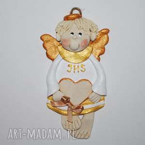 dla dziecka pamiątka marcina - aniołek, dekoracja prezent, chłopiec, komunia