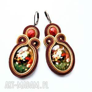 Autumn kolczyki sutaszowe, kolorowe, sutasz