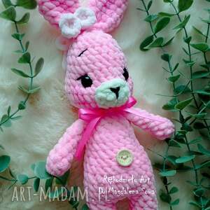 króliczek na szydełku, królik prezent, maskotka