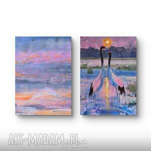 kompozycja ptasia obraz krajobraz, walentynki, natura ptak